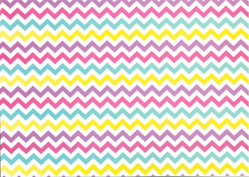 Picture of GIFT WRAPPING ZIG ZAG RAINBOW